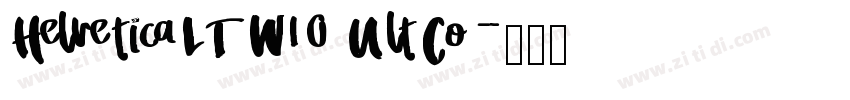 HelveticaLTW10 UltCo字体转换